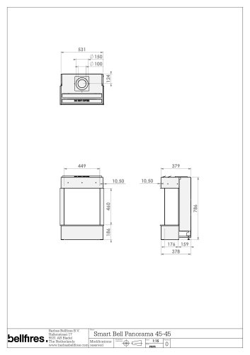 Gas Fire Smart Panorama 45-45