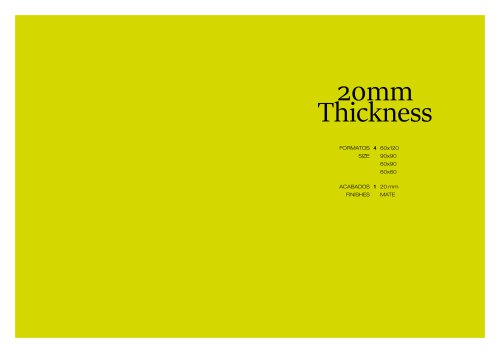 20mm Thickness