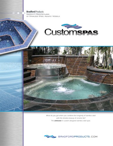 Custom Hot tub brochure