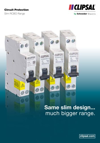 Circuit Protection Slim RCBO Range