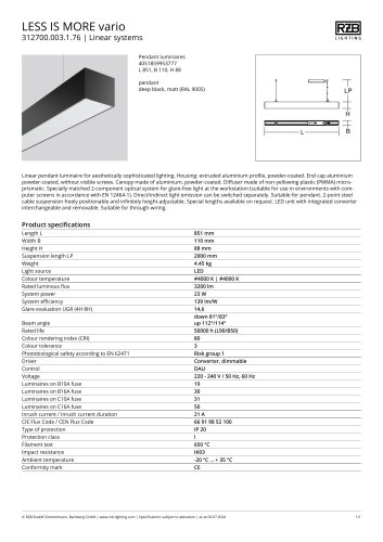 LESS IS MORE vario