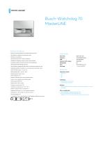 Busch-Watchdog 70 MasterLINE SILBER METALLIC