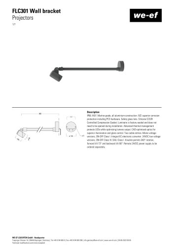 FLC301 Wall bracket