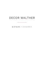 Decor Walther Catalogue 2018 | 2019