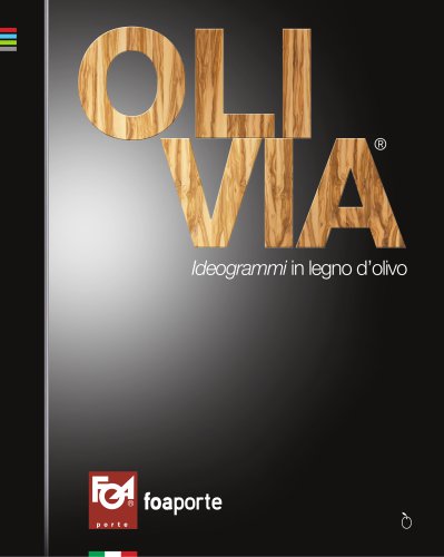 OLIVIA Ideogrammi in legno d’olivo