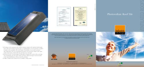 Brochure Photovoltaic Roof Tile