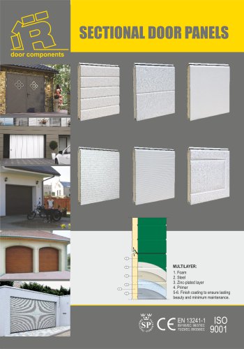 Sectionnal door panels