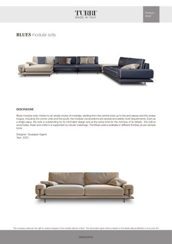 Blues modular sofa