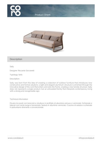 Sally sofa double seat