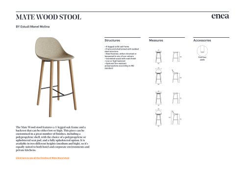 MATE WOOD STOOL