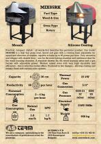 Wood & Gas Rotary Oven: MIX85RK