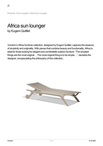 Africa Sun Lounger