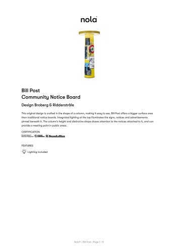 Bill Post Community Notice Board