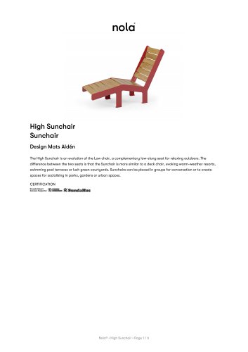 High Sunchair Sunchair