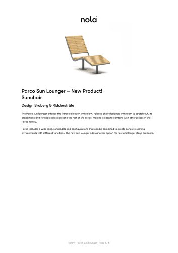 Parco Sun Lounger