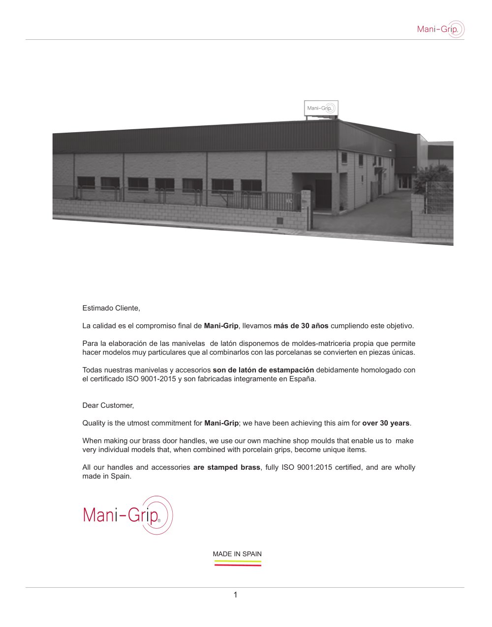 Catalog Mani-grip - MANI-GRIP, S.L