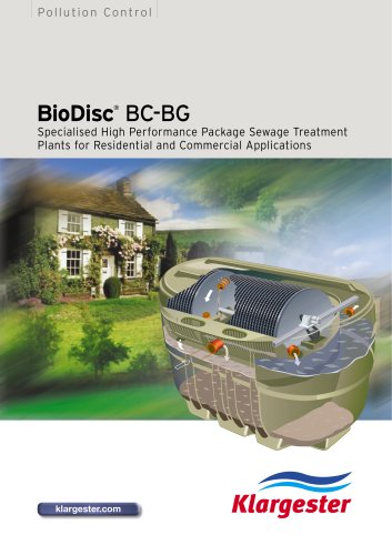 domestic wastewater treatment plant BIODISC BD - BG (19-70 IE)