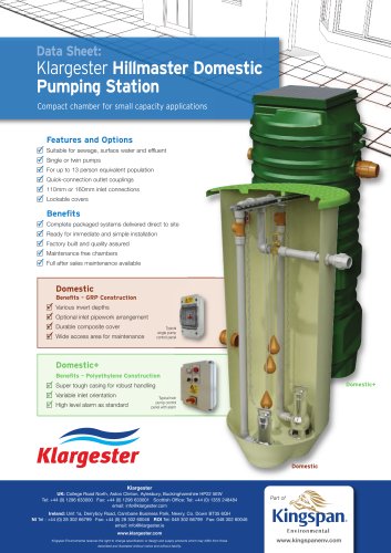 HillMaster Domestic Pumping Station