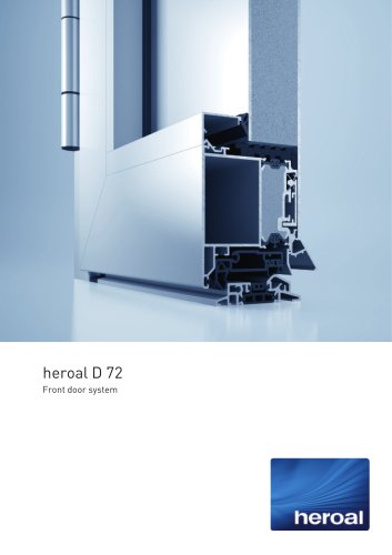 heroal D 72 front door system