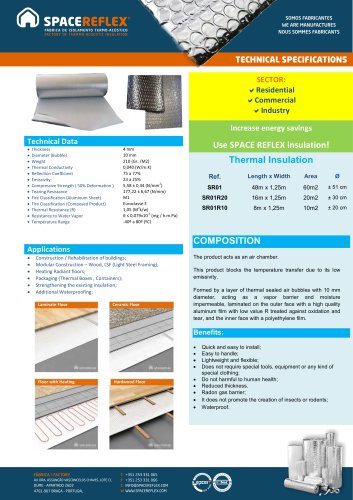 Insulation SPACEREFLEX SR01