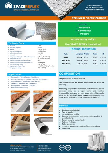 Insulation SPACEREFLEX SR41