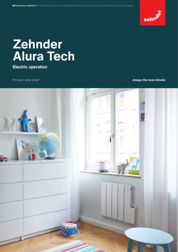 Product data sheet Zehnder Alura Tech - EL