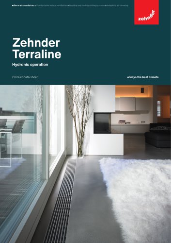 Zehnder Terraline Hydronic operation