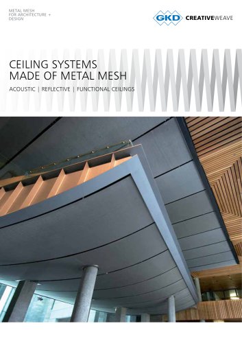 CEILING SYSTEMS MADE OF METAL MESH