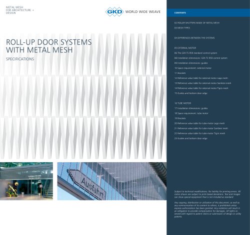 ROLL-UP DOOR SYSTEMS WITH METAL MESH