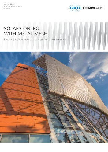 SOLAR CONTROL WITH METAL MESH