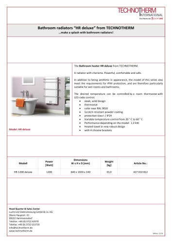 bath radiator HR Delux