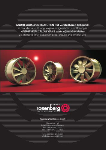 AND/B Axial Flow Fans