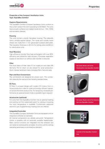 Energy recovery units SupraBox COMFORT