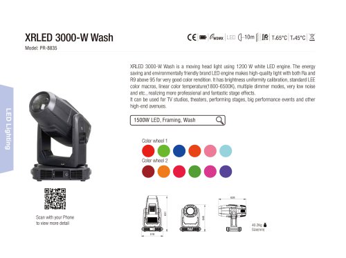 XRLED 3000-W Wash