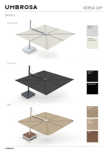 Technical sheet Versa UX