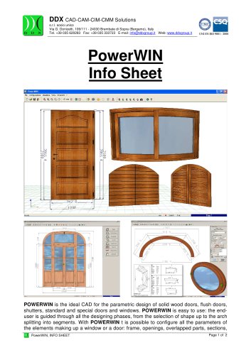 PowerWIN Info Sheet