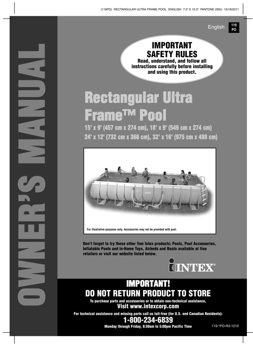 Rectangular Ultra Frame&trade; Pool - INTEX