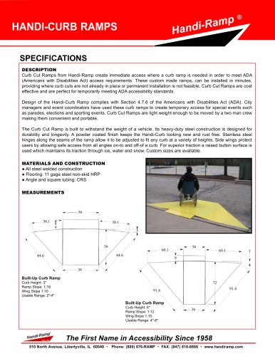 HANDI-CURB RAMPS