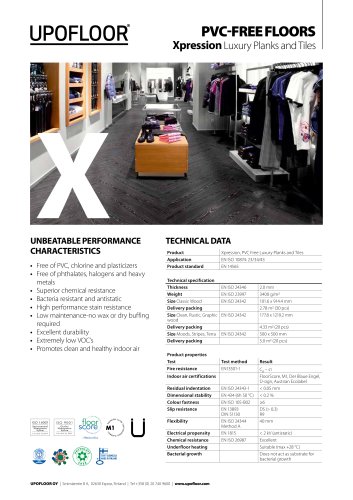 Datasheet - Upofloor Xpression