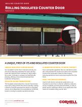 ROLLING INSULATED COUNTER DOOR