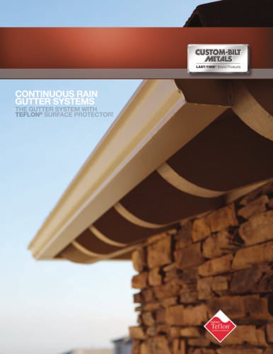 CONTINUOUS RAIN GUTTER SYSTEM