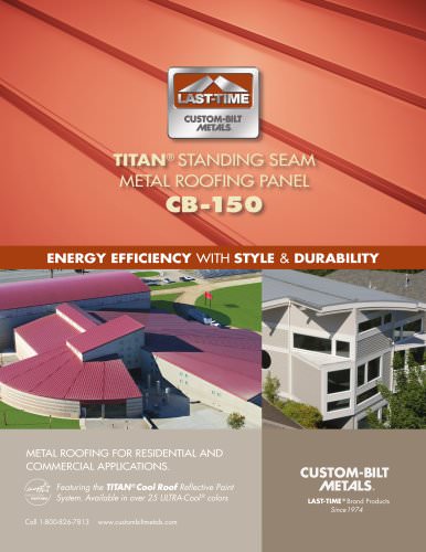  TITAN®  STANDING SEAM METAL ROOFING PANEL CB-150