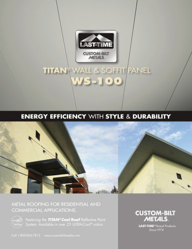  TITAN®  WALL & SOFFIT PANEL WS-100