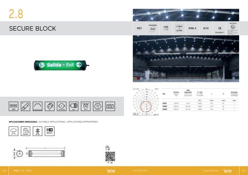 Secure Block Led luminaire