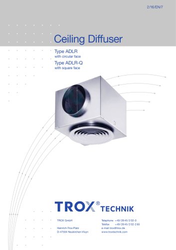 Ceiling Diffuser Type ADLR/ADLR-Q