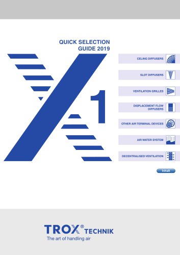 QUICK SELECTION GUIDE 2019 - 1