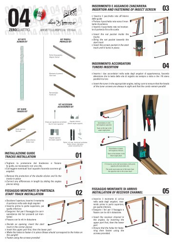 INSERTION AND FASTENING OF INSECT SCREEN