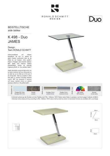 K 498 - Duo JAMES