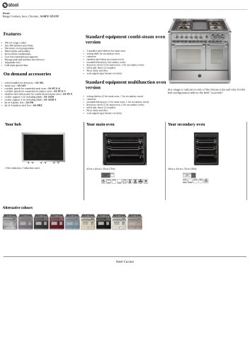 Ascot Range Cookers, Inox, Chrome , A10FF-5FI/FF