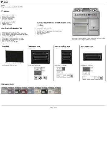 Genesi Range Cookers, Inox , G10FFF-5FI/ FFF